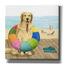 Epic Graffiti 'Let's Go for a Boardwalk III' by Grace Popp, Canvas Wall Art, 37"x37"