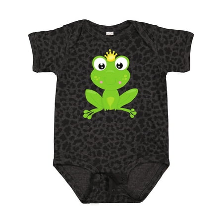 

Inktastic Cute Frog Green Frog Crown Frog Prince Gift Baby Boy or Baby Girl Bodysuit