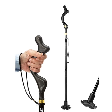 Walking Cane for Women and Men ，Folding Canes for Seniors & Kids，Lightweight,Adjustable,Portable Travel Cane with Wrist Strap