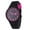 Black, variant on Casual Women Candy Color Silicone Band No Number Round Dial Quartz Wrist Watch Blue
