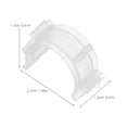thumbnail image 2 of HIAKDOFT 100Pcs Transparent Silicone Bobbin Clips for Knitting with Easy Installation and Stable Fixation, 2 of 8