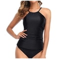 thumbnail image 1 of DAFEI Plus Size Bathing Suit for Women Swim Dress TummyControl Swimsuits Two Piece Flowy Tankini with Shorts, 1 of 7