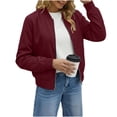 thumbnail image 4 of AloohaidyvioNo Boundaries Womens Zip Up Jackets Lightweight Long Sleeve Casual Loose Fall Jacket with Pockets, 4 of 6