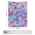 thumbnail image 3 of RKSupls Mermaid Scales Throw Blanket, Soft Warm Lightweight Flannel Throw Blanket for Couch, Bed, Outdoor, Cozy Fluffy Fuzzy Blankets for Women Boys Girls, Home Decor, 50*60in, 3 of 7