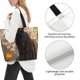 thumbnail image 3 of Fotbe Black Cat in Wildflowers Bolsa Tote Estética de Lona con Estampado para Mujer - Bolsa Reutilizable de Hombro Casual para Vacaciones, Compras, Trabajo y Gimnasio, 3 of 8