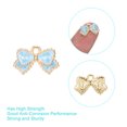 thumbnail image 3 of Uxcell 40 Pack Flower Border Butterfly Charm Pendants, Gold Plated Pendants DIY, 16x11mm, Blue, 3 of 6