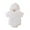 White, variant on Newborn Baby Boys Girls Solid Color Oversized Short Sleeve Adorable Hooded Jumpsuit Bodysuit Size 0 M-3 M