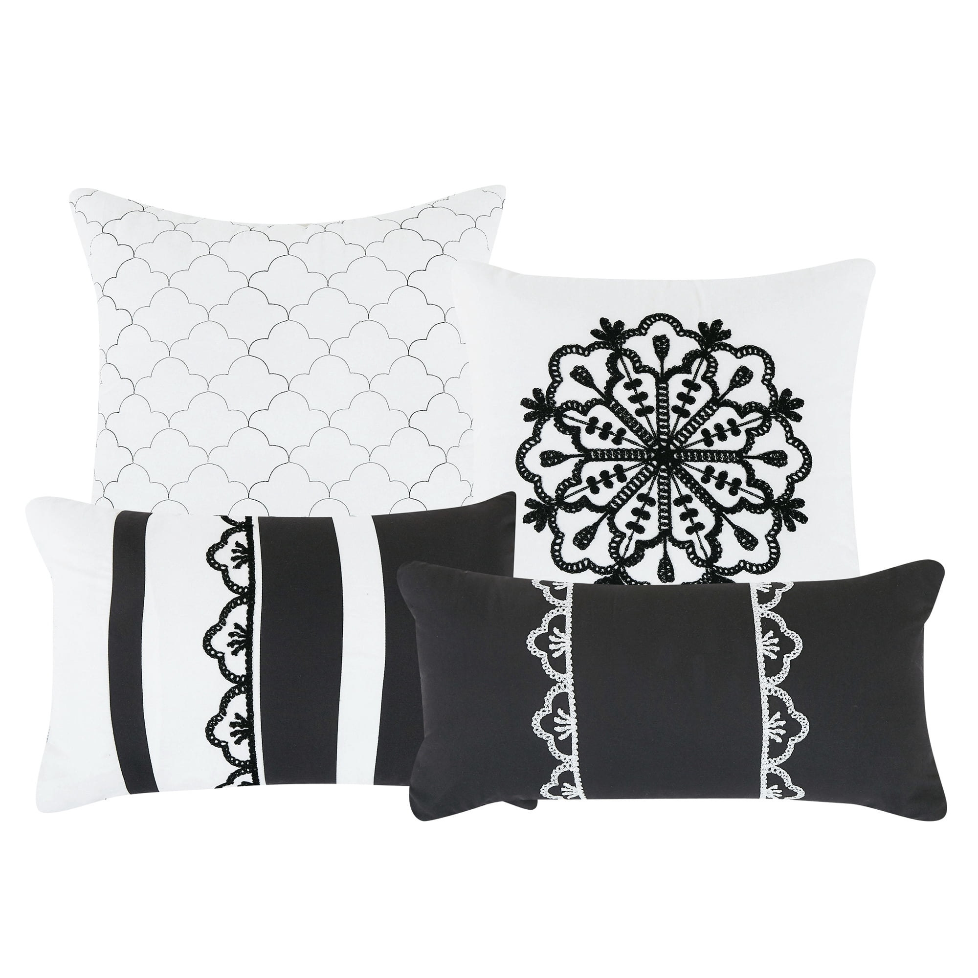 EvJK 7-Piece Comforter Set – Ultra-Soft Polyester, All-Season, Reversible, Luxury Bedding Set – Queen