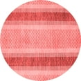 thumbnail image 1 of Ahgly Company Indoor Round Abstract Red Modern Area Rugs, 3' Round, 1 of 4