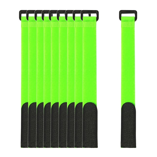 10 Uds cañas de pescar cinturón lazos correa elástica Cable cinturón tirantes soporte Los 20x2cm kusrkot Cinturón de cañas de pescar