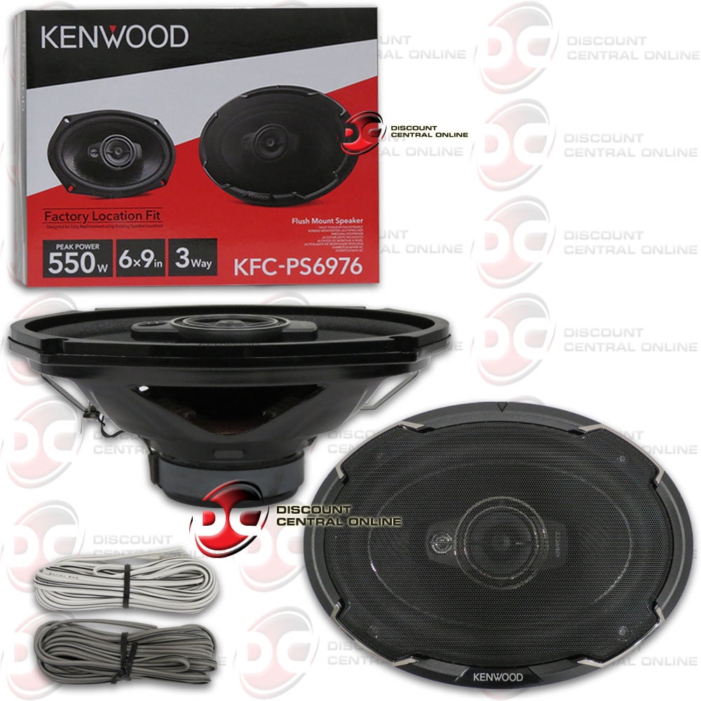 Kenwood KFC-6966S 400 Watts 6" x 9" 3-Way Coaxial Car Audio Speakers 6"x9" New 