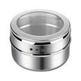 thumbnail image 1 of CEHVOM Magnetic Base Spice Tins,Stainless Steel Magnetic Spice Storage Jar Tins Container With Rack Holder Clearance, 1 of 8