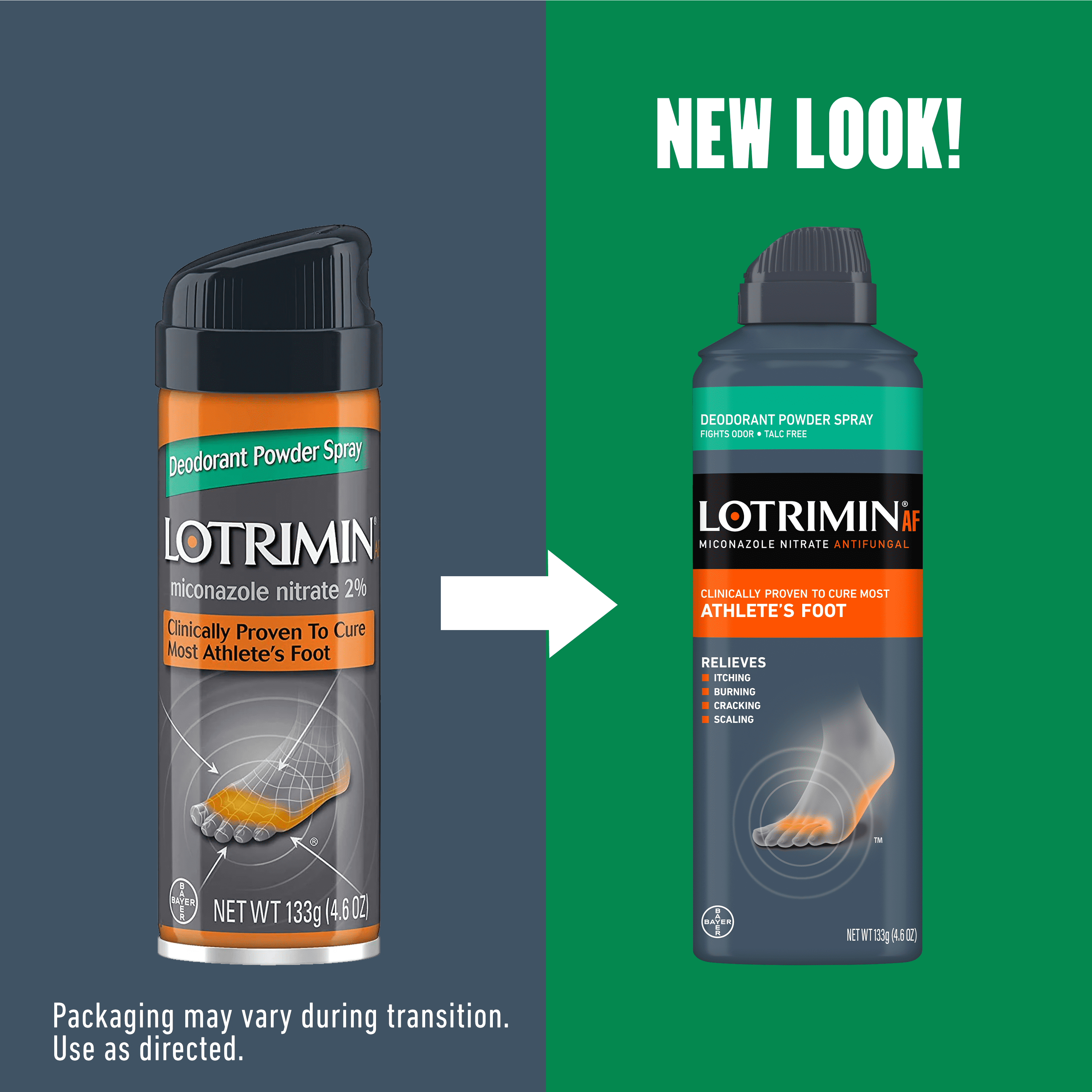 (3 pack) Lotrimin AF Athlete's Foot Deodorant Powder Spray, 4.6 Ounce Spray Can