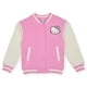 thumbnail image 1 of Chaqueta Hello Kitty para niñas Varsity Letterman Bomber Bonbon Pink, 1 of 4