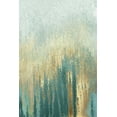 thumbnail image 2 of Gonzalez, Roberto 11x14 Black Ornate Wood Framed with Double Matting Museum Art Print Titled - Teal Golden Woods, 2 of 4