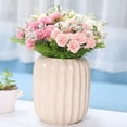 thumbnail image 3 of Simulation Flower 1 Branch Fresh-keeping Flexible Chic Eye-catching Faux Silk Carnation Flower, 3 of 4