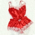 thumbnail image 2 of Gibobby Conjuntos de bragas de encaje Lenceria Sexy para Mujer Transparente Ropa Interior Lenceria Vestidos de Mujer Sexis Bralette y Tanga Conjunto Interior Mujer(Rojo, XG), 2 of 3