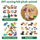 thumbnail image 3 of Juguete de Fieltro para Coser a Manos para Habilidades Motoras Finas, Kit de Manualidades para Animales de Coser, Kit de Costura para Animales Educativos Tempranos, Desarrollo Sensorial para Niños de 3 a 12 Años, 3 of 9