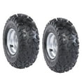 thumbnail image 5 of 2 Pack 145/70-6 Go Kart Wheels 6 inch Tire on Rim Tubeless with 3 Lug Front Wheel Hubs Steering Knuckle Spindles For Mini Bike ATV UTV Quad Buggy Lawn Mower 4 Wheeler 50cc-125cc, 5 of 9