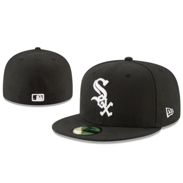 chicago white sox fitted hat hombres mujeres gorra de béisbol hiphop sombreros completo cerrado gorras deportivas gorro ketu gorra negra talla 7 1/2 (≈59.6 cm) estilo fitted con logo White Sox bordado en blanco en el frente, visera plana y cierre completo trasero con parche MLB, algodón unisex, adecuada para regalos y eventos promocionales.