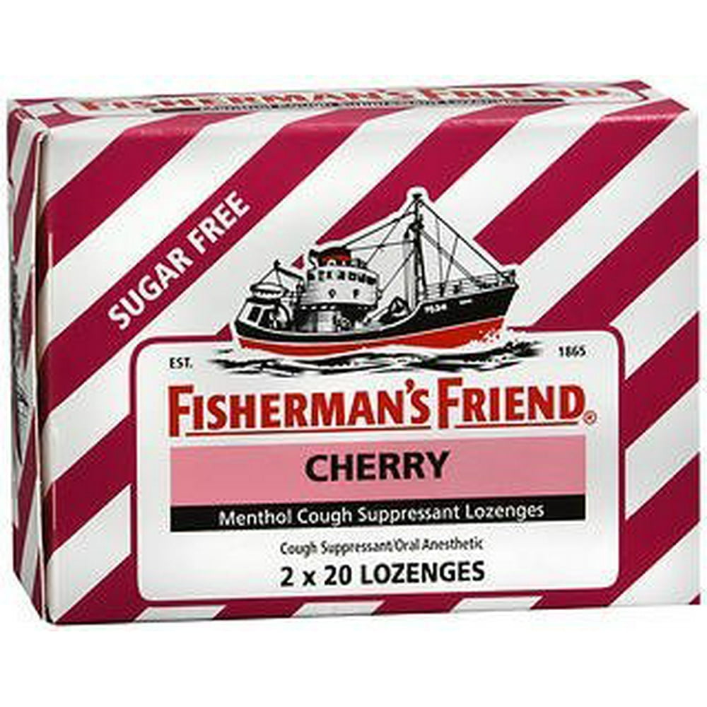 Fishermans Friend Sugar Free Cherry Menthol Cough Drops, Cough