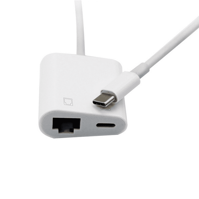 3X Type C OTG Ethernet Adapter USB C to RJ45 Ethernet LAN Wired Network Converter 100Mbs for Type C Mobile Phone Tablet