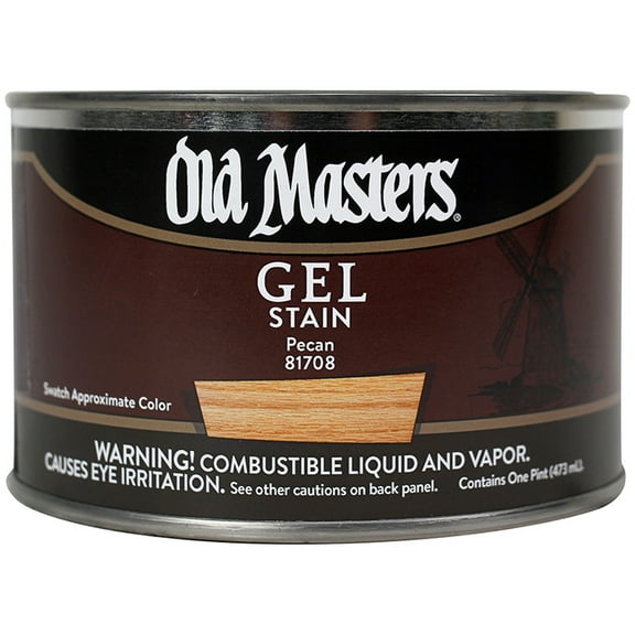 30-Pack of 1 pt Old Masters 81708 Old Masters Pecan Oil-Based Gel Stain