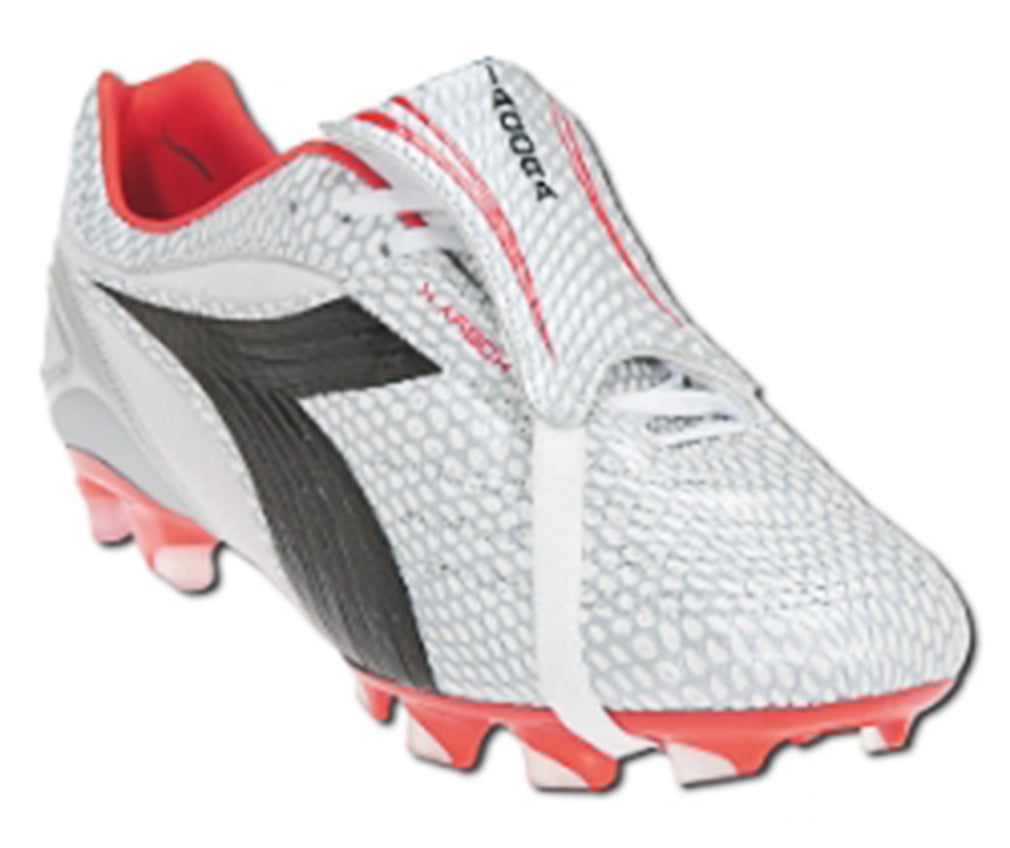 Diadora Kids Kobra RTX 14 Soccer Cleats White Leather 2.5 Little Kid M