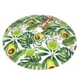 thumbnail image 2 of Kll 30" Christmas Tree Skirt Watercolor Green Tropical Xmas Tree Skirts Mat For New Year Xmas Holiday Party Indoor Outdoor Home Decoration, 2 of 9