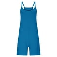 thumbnail image 4 of Wensltd Short Jumpsuits Womens Fashion Summer Solid Casua Beach Vacation Sleeveless Top, 4 of 8