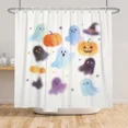 thumbnail image 4 of Tchckioa Cute Spooky Shower Curtain for Bathroom Decor,Water-Repellent Hooks Bath Curtain,47x72 Inch, 4 of 6