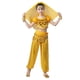 thumbnail image 2 of Conjunto de baile para niña, de poliéster, con top de lentejuelas de manga corta, cintura elástica, pantalones largos, talla mediana, cadena en la cintura, diadema y pulsera, 2 of 7