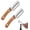2 Pcs B, variant on Utilira Julienne Peeler with Wooden Handle and Bottle Opener, Multifunctional Vegetable Peeler for Kitchen, Suitable for Peeling Fruits and Shredding Scallions
