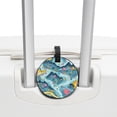 thumbnail image 3 of Atlas 2Pcs PU Leather Round Luggage Tags with Privacy Cover and Name ID Tag for Suitcase, Handbags, Backpacks, School Bags, 3 of 6