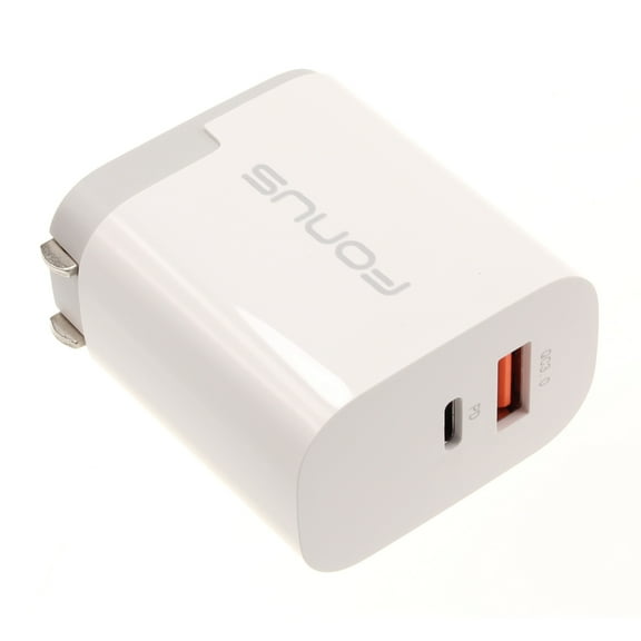 36W Fast Home Charger for OnePlus 9, Nord N100/N10 5G, Pro Phones - 2-Port USB Type-C Port Travel Wall Power Adapter Z4O