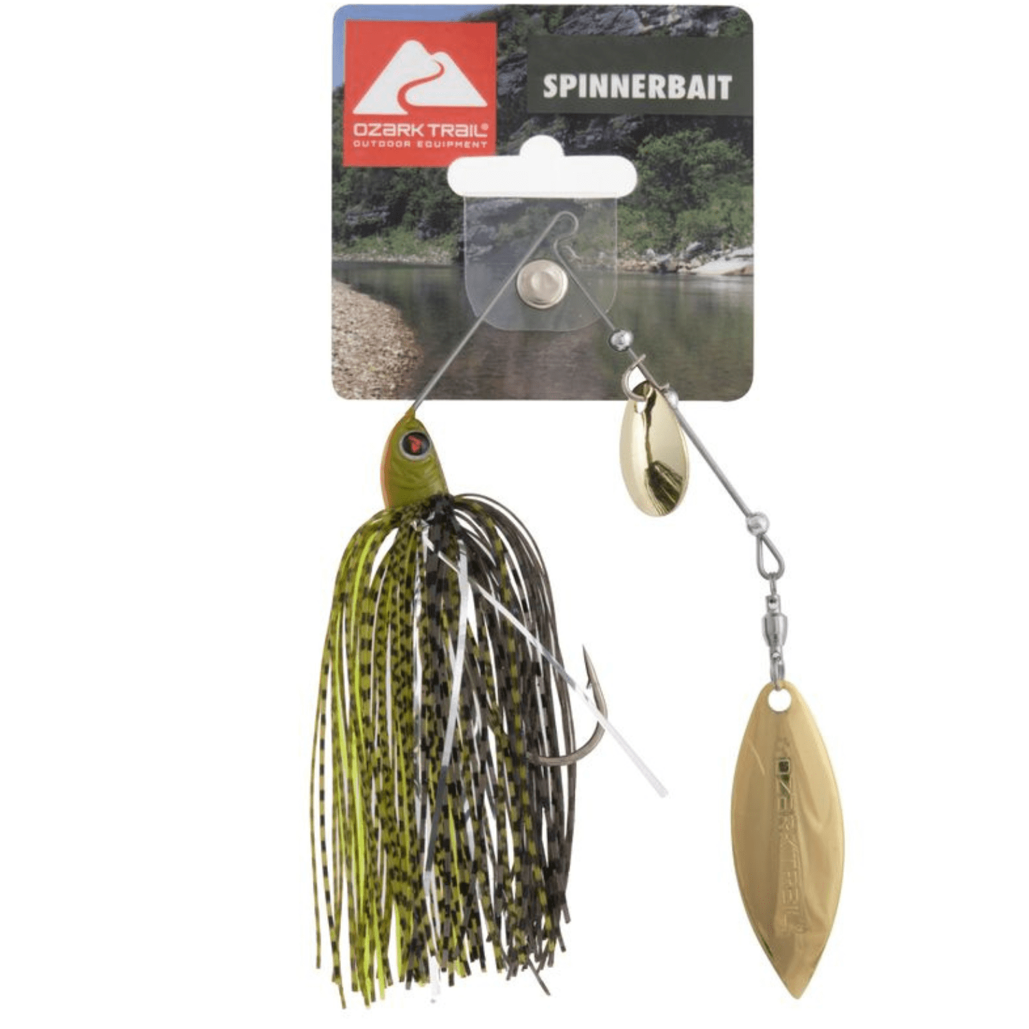 (2 pack) Ozark Trail Spinnerbait Fishing Lure 3/8 oz. – Bluegill
