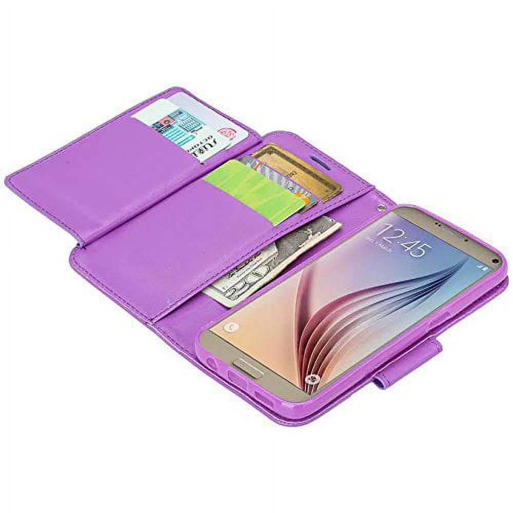 SumacLife Portfolio Design Wallet Case Specifically Designed for Samsung Galaxy S7