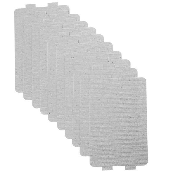 Feuilles de Mica Résistantes aux Hautes Températures Argent 10 Pcs 4.5X2.6In
