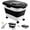 Black/20-30LBS, variant on 20-30 Lbs Rice Storage Container,Collapsible Food Storage Containers with Rolling Wheel Airtight Locking Lid,Flour Storage Container with Cup and Scoop,Suitable for Food,Rice,Pet Food,Flour