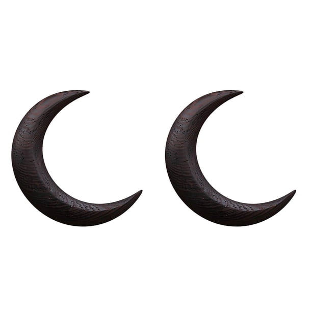 Anillos para mujer, regalos para mujer, 2 piezas, horquilla de media luna tallada a mano para mujer, joyería para el cabello en espiral, anillo giratorio con horquilla en espiral.