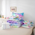 thumbnail image 4 of Erosebridal Cartoon Mermaid Bedding Full Size, Fairy Tale Bed in a Bag Full size, Marine Princess Reversible Bed Set, Ultra Soft Room Decor, 7 Pieces, 4 of 6