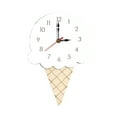thumbnail image 1 of Japceit Ice Cream Wall Clock Silent Wooden Clock for Home Living Room, 1 of 12