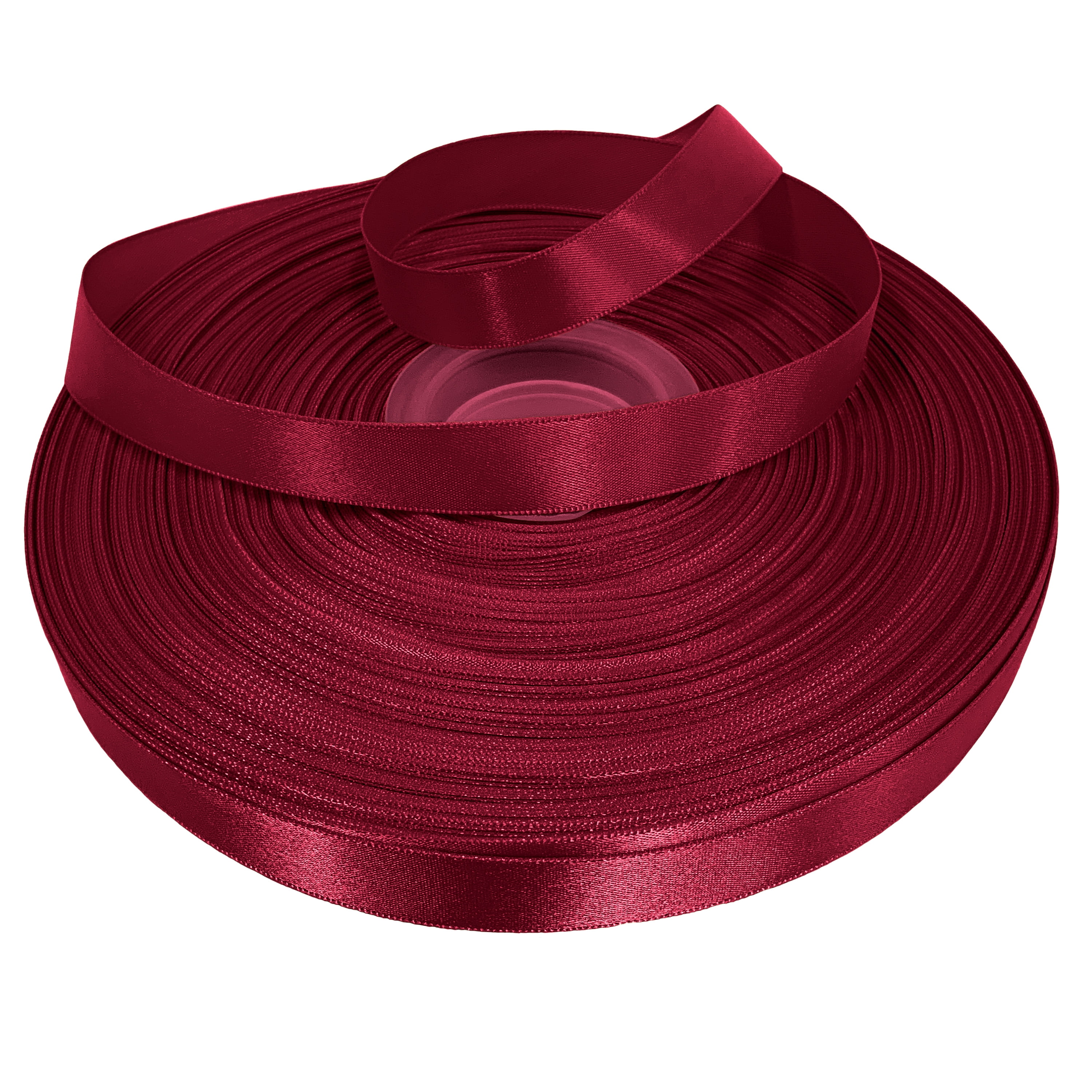 Burgundy Red Deluxe Satin Ribbon (1 1/2 Inch x 50 Yards