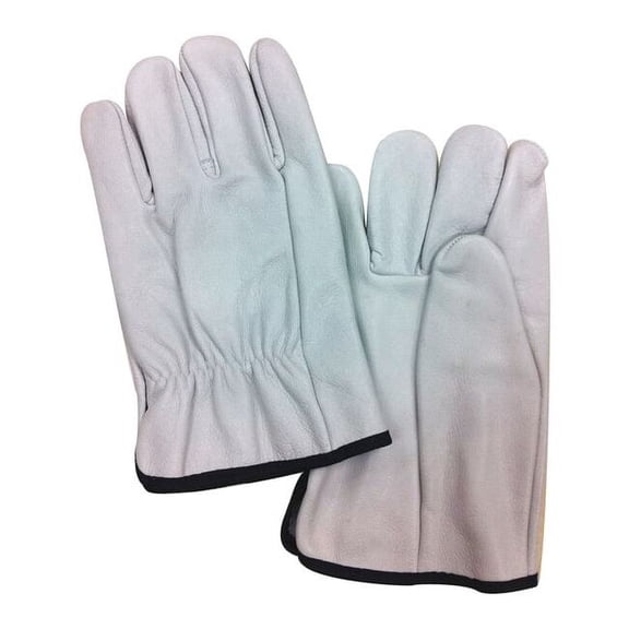 Electrical-Insulating Glove Protectors, Cowhide, 10" Length, White, Size 9