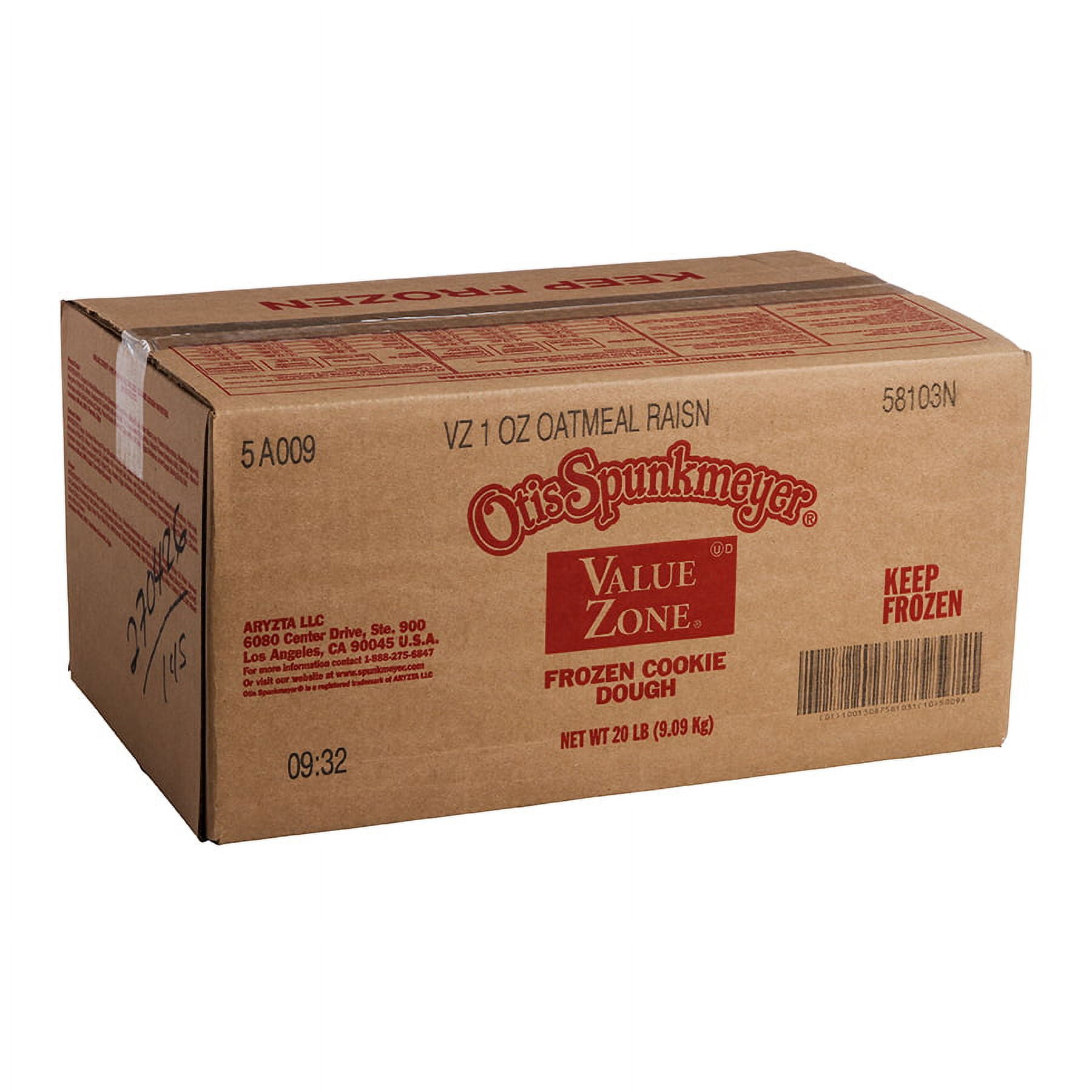 (320 Pack) Otis Spunkmeyer Frozen Oatmeal Rasin Cookie Dough, 1 oz. per Cookie
