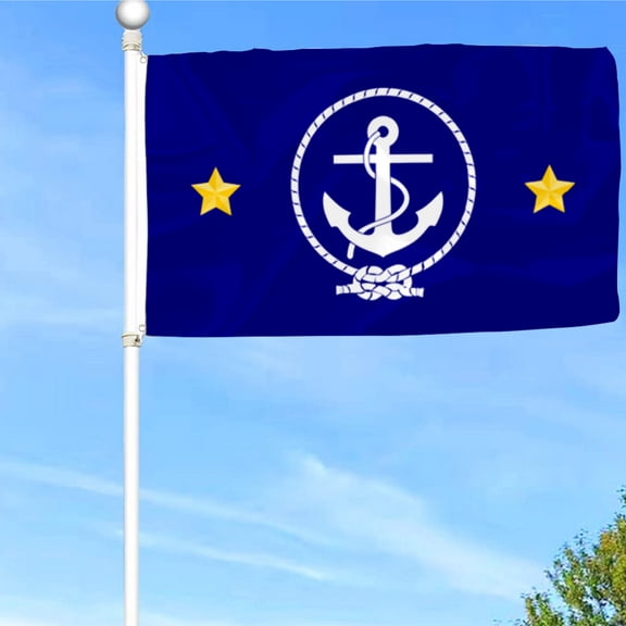 Bayyon Sea Scout and Anchor Flag Banner with Grommets 3x5Feet Man cave Decor