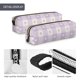 thumbnail image 4 of Fotbe Floral Purple Buffalo Plaid Estuche para Lápices de Cuero con Estampado, Estuche con Cremallera Resistente, Organizador Compacto y Elegante para Papelería, 4 of 7