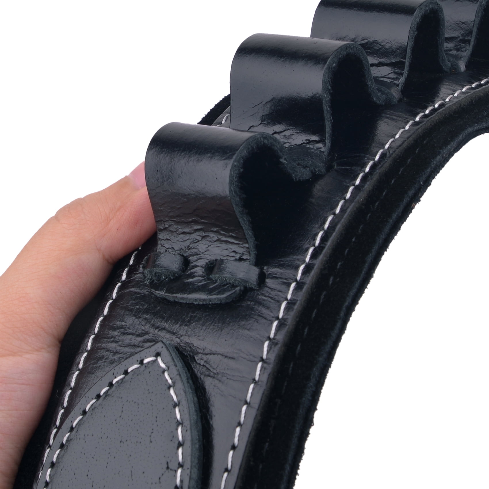 Top Grain Leather Ammo Holder Shotgun Sling for 12 Gauge Adjustable Hunting Shotshell Gun Shoulder Strap