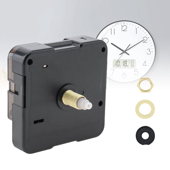 Clock Mechanism Quartz Silent Battery Operated High Torque Long Shaft Clock Movement Replacement for Clock Repair / DIY, Wall Clock Repair Parts Replacement
