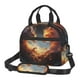 thumbnail image 1 of Disketp Red And Gray Flame Fox Lonchera Térmica para Mujer y Hombre, Bolsa de Almuerzo Reutilizable e Impermeable para Trabajo, Viajes y Picnic, 1 of 7